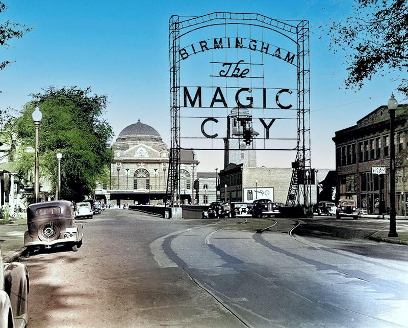 Birmingham; Magic City sign
